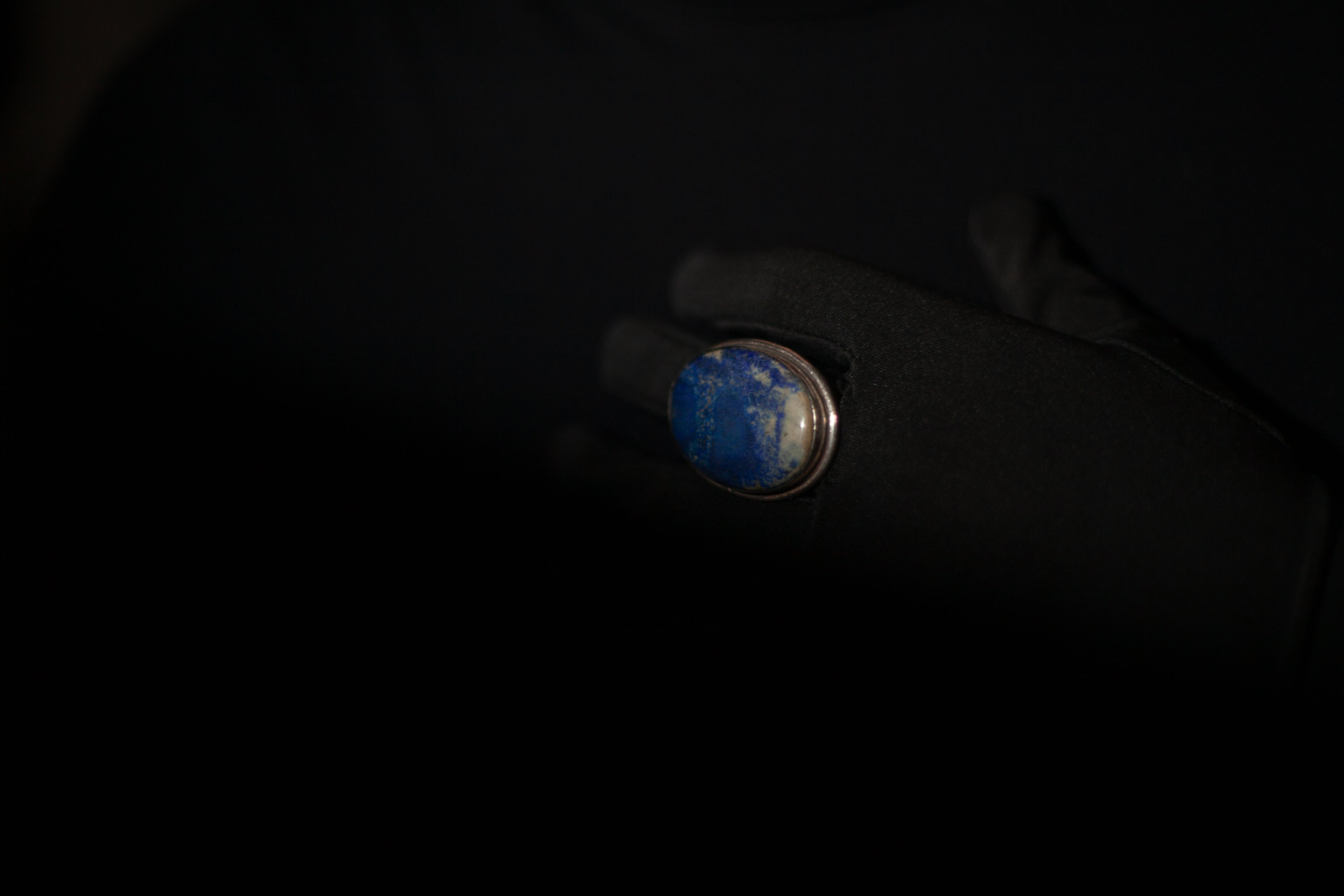 Anello argento con pietra lapislazzuli