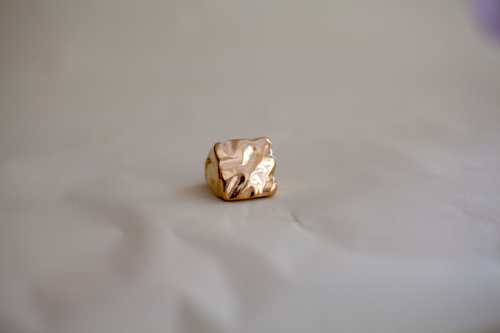 Anello argento placcato oro