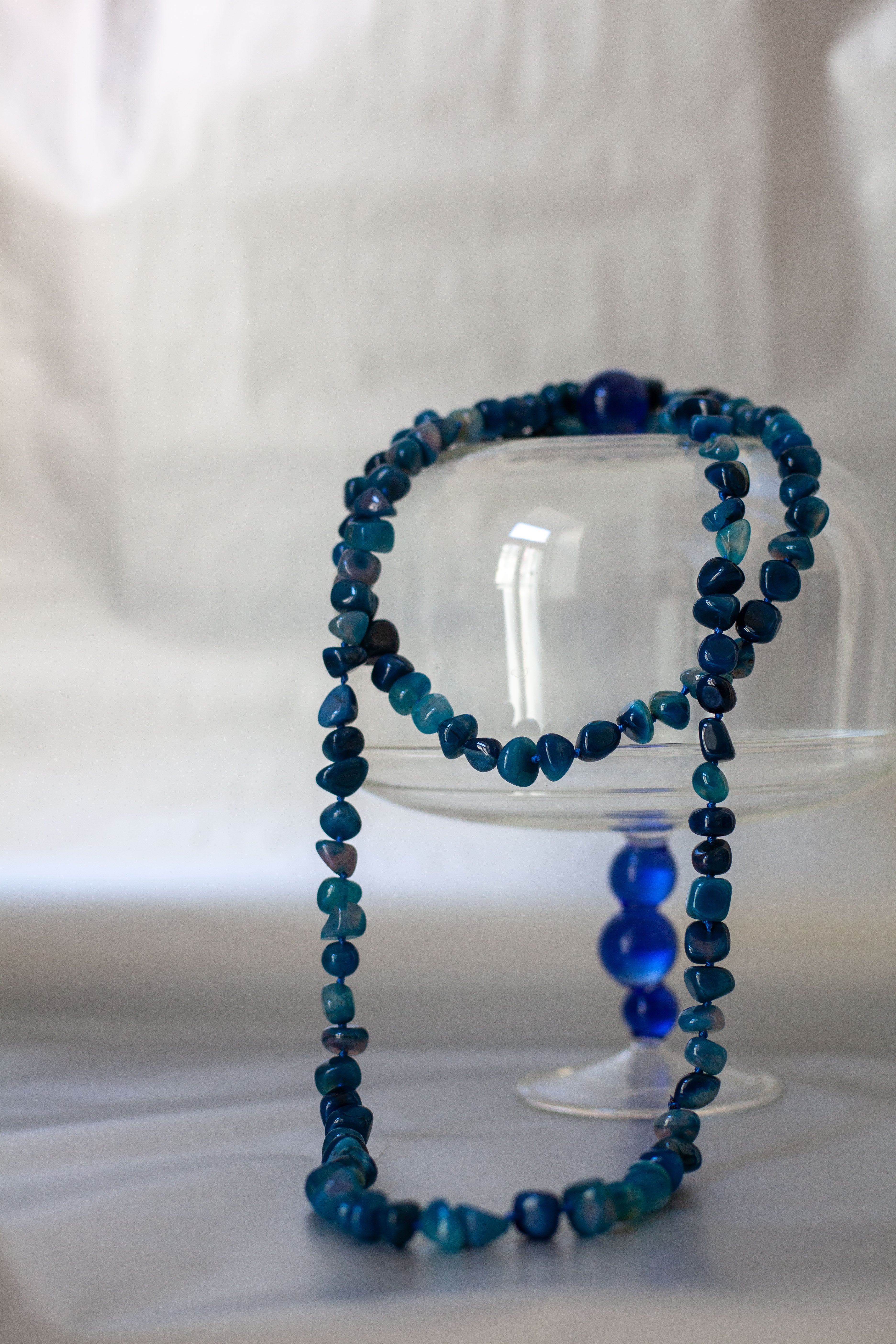 Perla in Agata Blu
