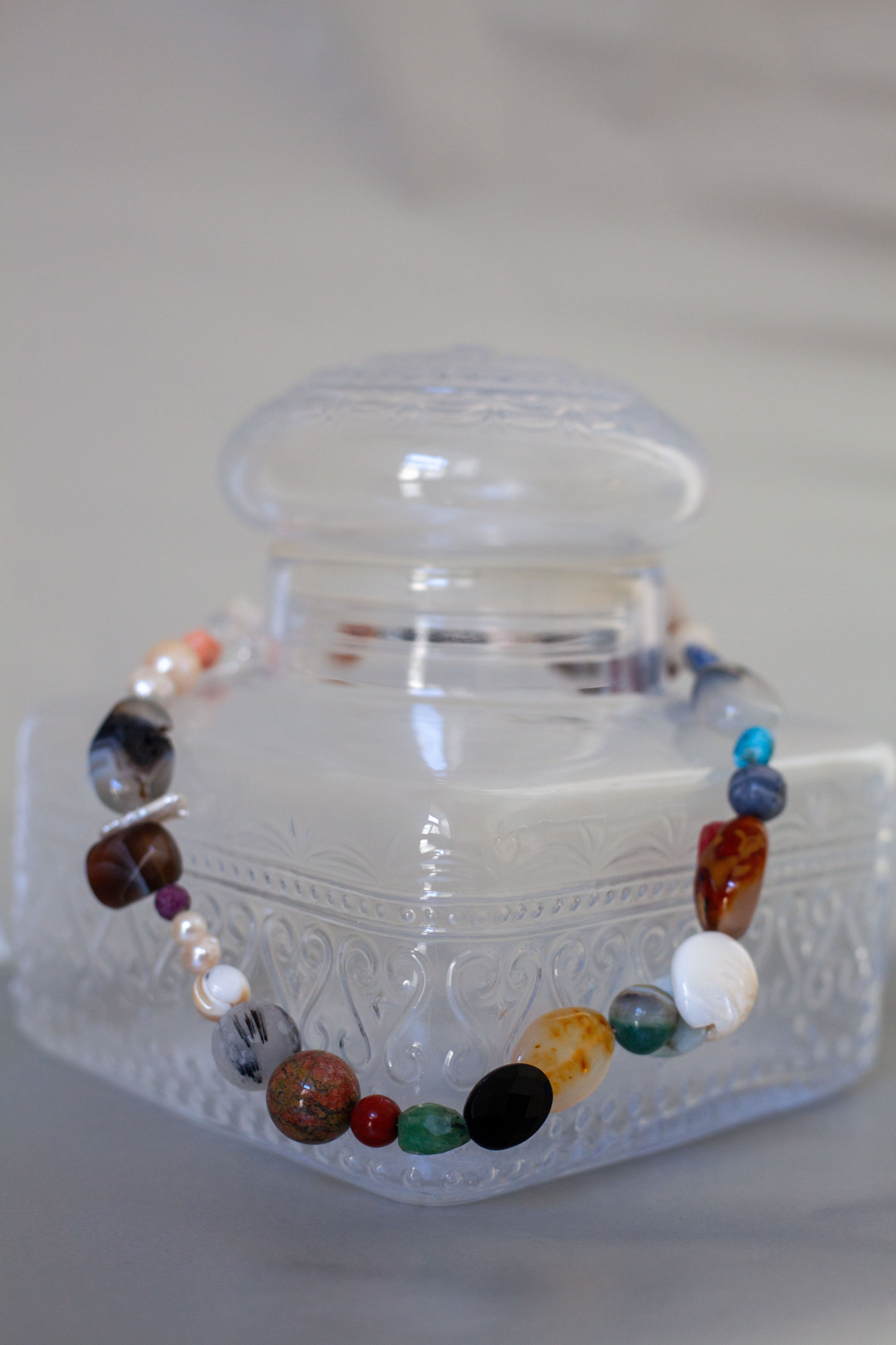 Collana varie pietre