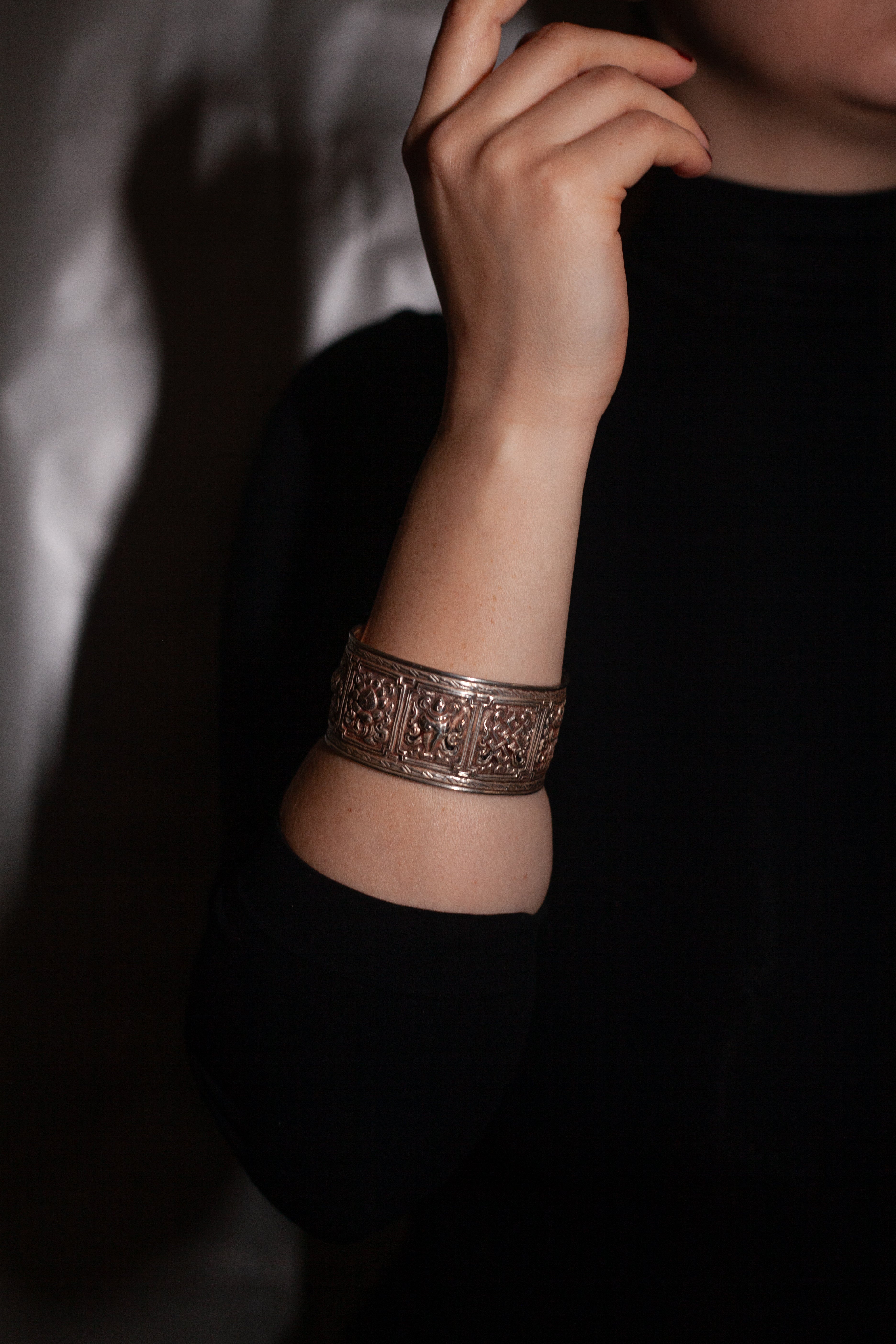 Bracciale in argento stile India