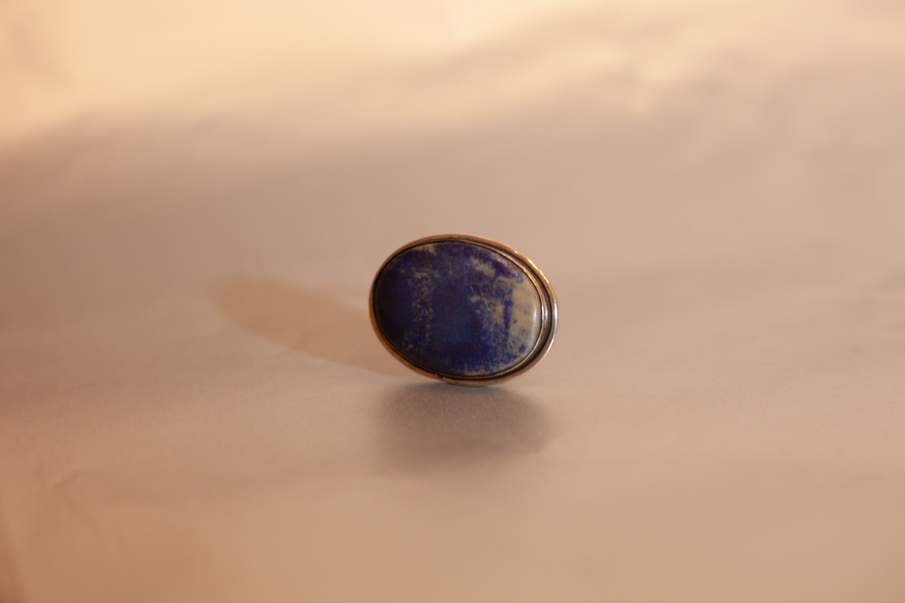 Anello argento con pietra lapislazzuli