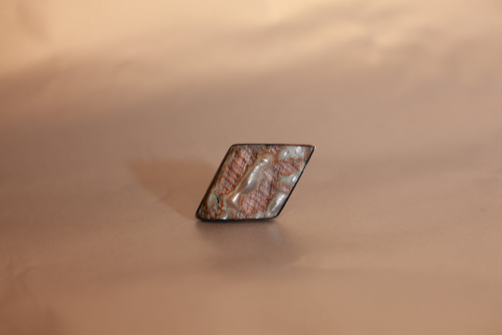 Anello argento e conchiglia