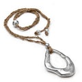 PENDENTE SETA GREZZA  GOCCIA