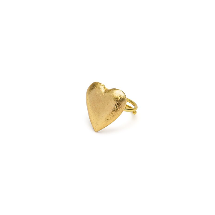 ANELLO CUORE BOMBATO