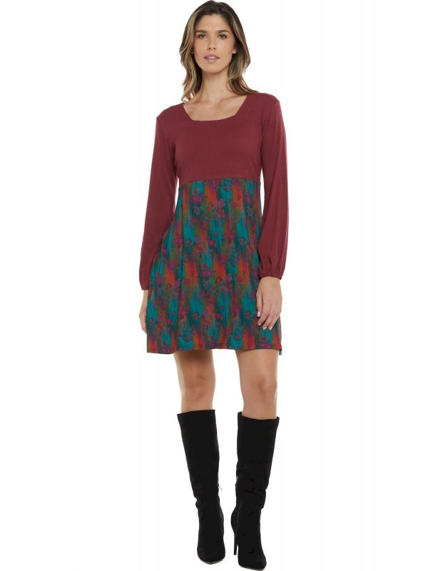 Baba Design vestito corto corpetto monocolore