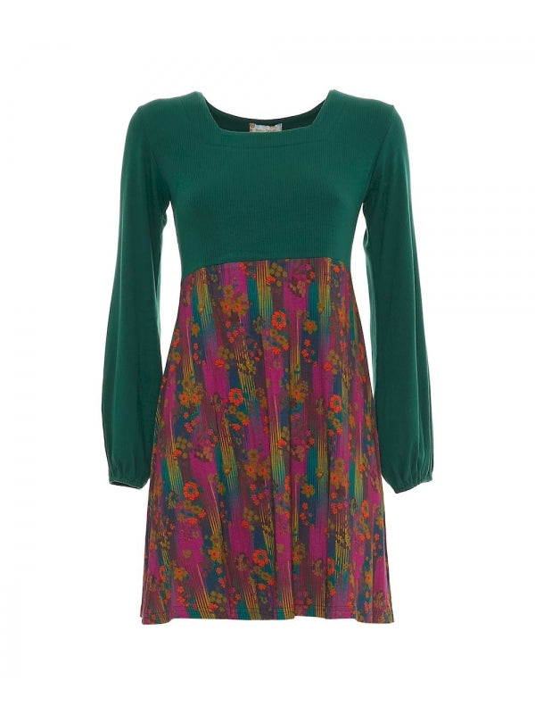 Baba Design vestito corto corpetto monocolore