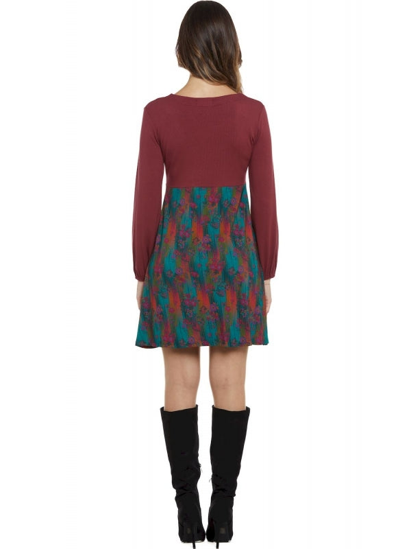 Baba Design vestito corto corpetto monocolore